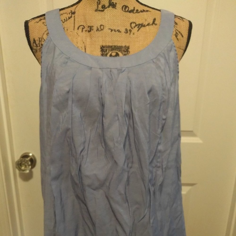 Loft Pleated Flutter Front Blouse